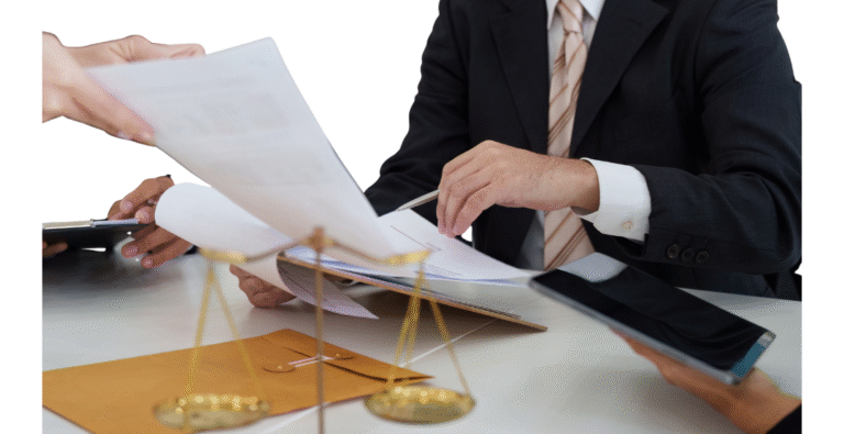 ISO compliance consultant reviewing documents of ISO