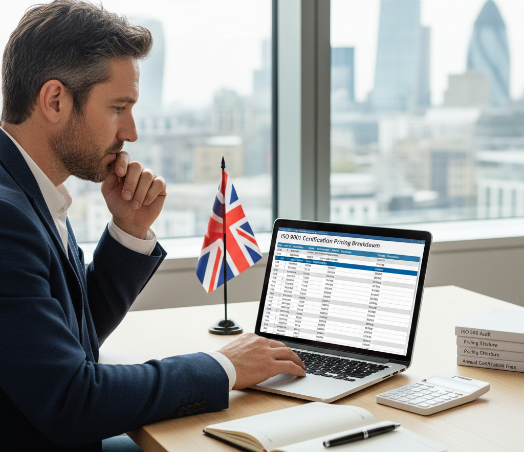 ISO 9001 pricing UK for business certification