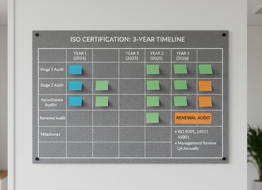 ISO 9001 cost UK explained through certification planning and audit preparation