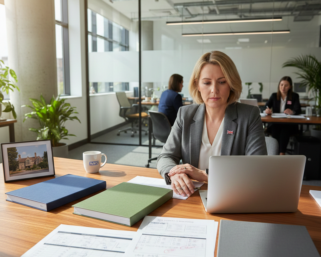 Care home owner reviewing documents while choosing a CQC consultancy for care homes in the UK