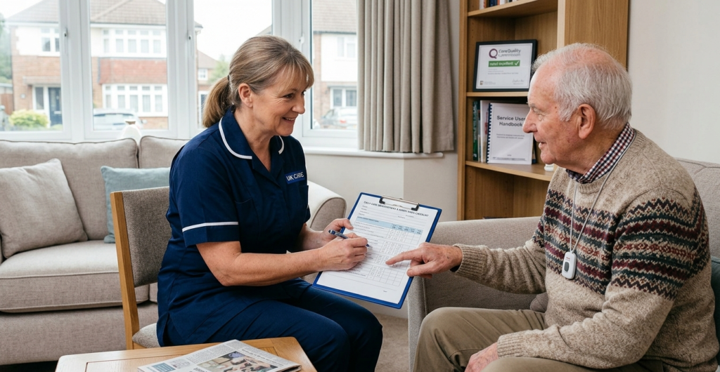 CQC registration home care UK compliance process for domiciliary care agency